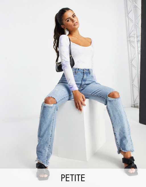 Body de cuello ancho tie dye de Missguided Petite