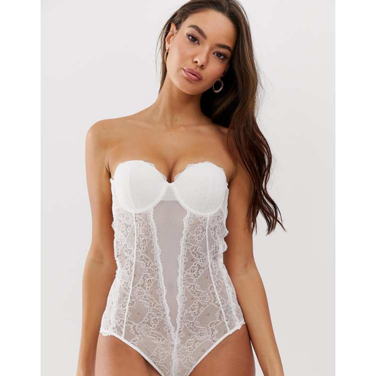 Body de novia sin tirantes espalda de Fashion Forms ASOS