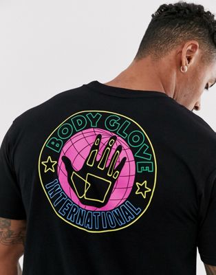 Body Glove – Neon International – Svart t-shirt med tryck bak