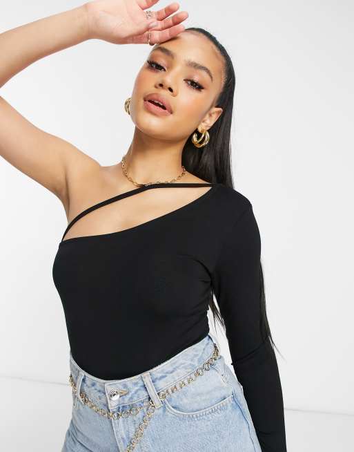 Body negro asimétrico de de ASOS DESIGN | ASOS