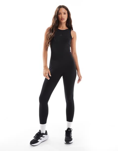 Body negro para yoga Motion de adidas Performance - view 1