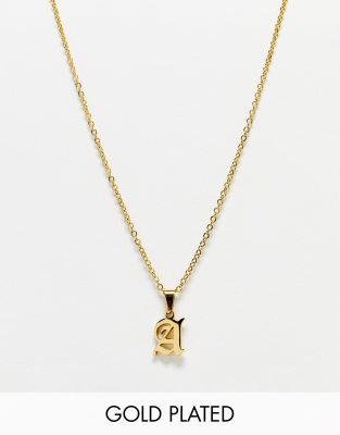 Collier Pendentif Initiale Richsteel - Acier Inoxydable | Chaîne Réglable 55+5cm | Cadeau Personnalisé