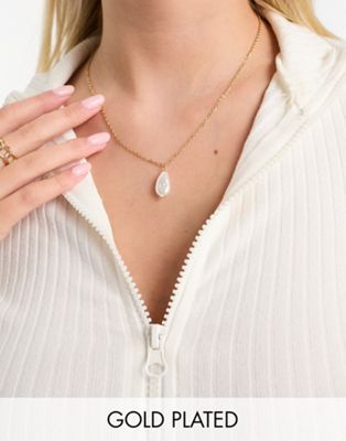 Bohomoon Cordelia faux pearl chain necklace - ASOS Price Checker