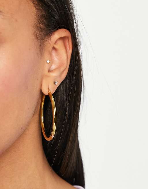 Bohomoon – Exude – 40-mm-Creolen aus vergoldetem Edelstahl , 2 von 4