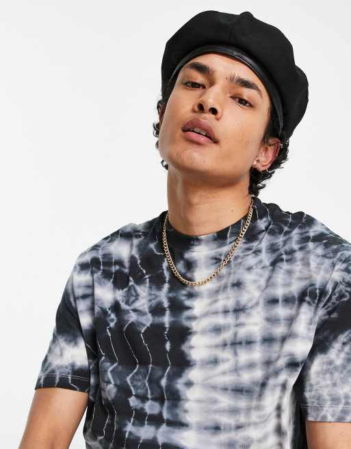Boina negra con elástico ajustable Melton de ASOS DESIGN