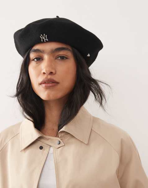 Boina negra con logo de los NY Yankees de lana melton de New Era - view 1