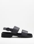 [Bolongaro Trevor] Bolongaro Trevor Adam leather sandals-Black 7 Black