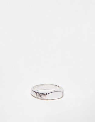 Bolongaro Trevor ridge ring in silver - ASOS Price Checker