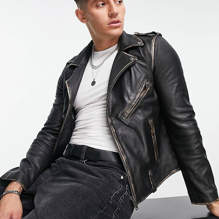 Bolongaro Trevor Jacket in Black for Men Mens Clothing Jackets Leather jackets 