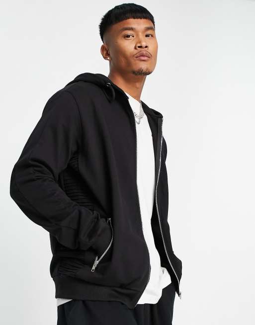 Biker shop zip hoodie