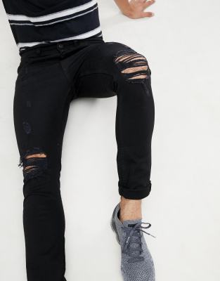 black ripped jeans asos