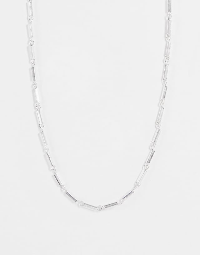 Bolongaro Trevor block chain necklace in silver