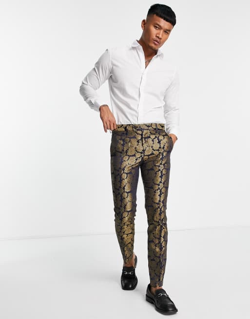 Gold dress pants store mens