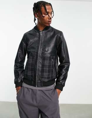 bolongaro trevor suede bomber jacket