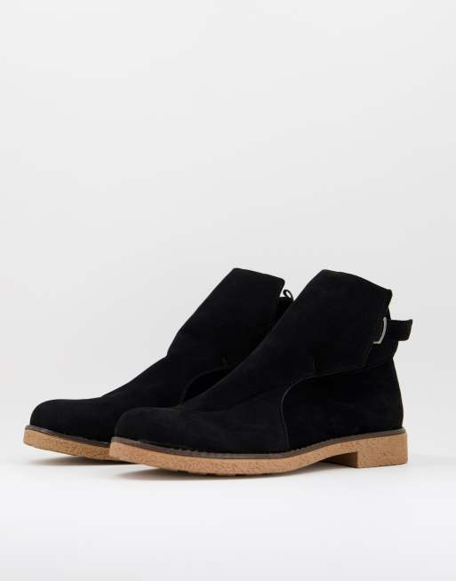 Bolongaro Trevor - Bottines en daim avec boucle - Noir