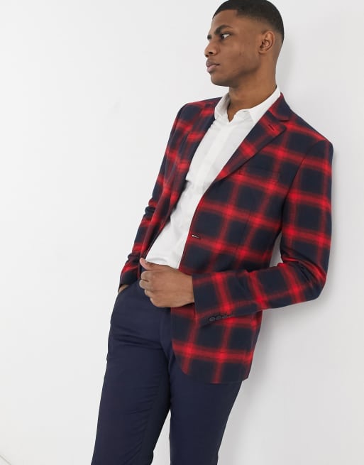 Buffalo check blazer hot sale
