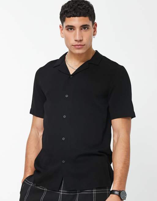 Bolongaro Trevor - Camicia a maniche corte slim fit con colletto a rever