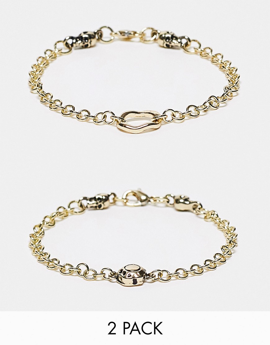 Bolongaro Trevor chain bracelet set-Gold