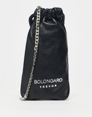 Bolongaro Trevor chain neck pouch in black