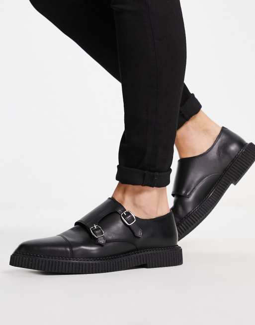 Bolongaro Trevor Chaussures à double boucle Noir ASOS