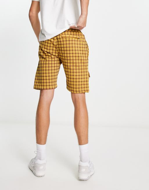 Yellow store plaid shorts