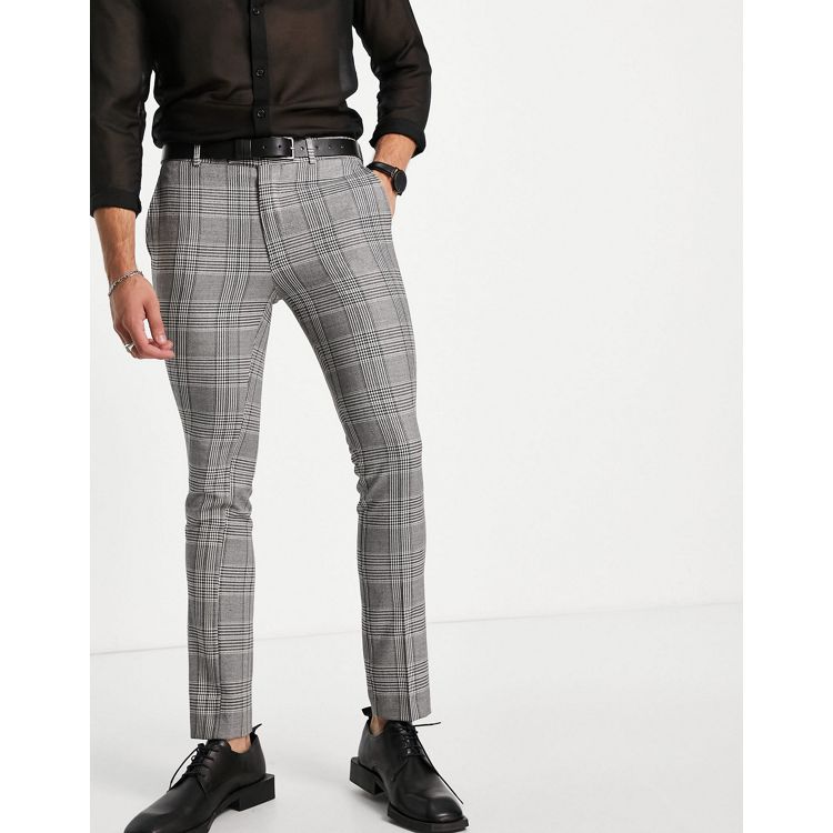 Skinny Fit Cropped Suit Pants