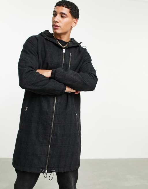Bolongaro Trevor checked parka coat | ASOS
