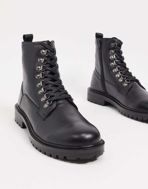 trevor boots in ivory leather