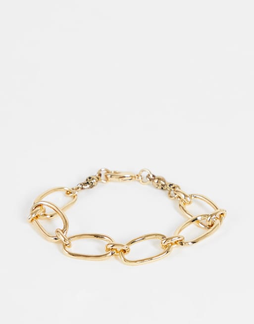 Bolongaro Trevor Chunky Link Bracelet In Gold Asos 