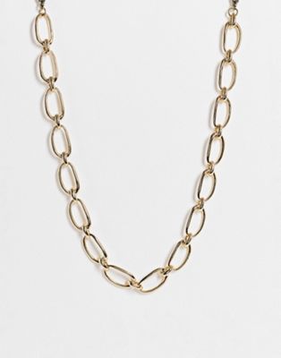 Bolongaro Trevor chunky link necklace in gold