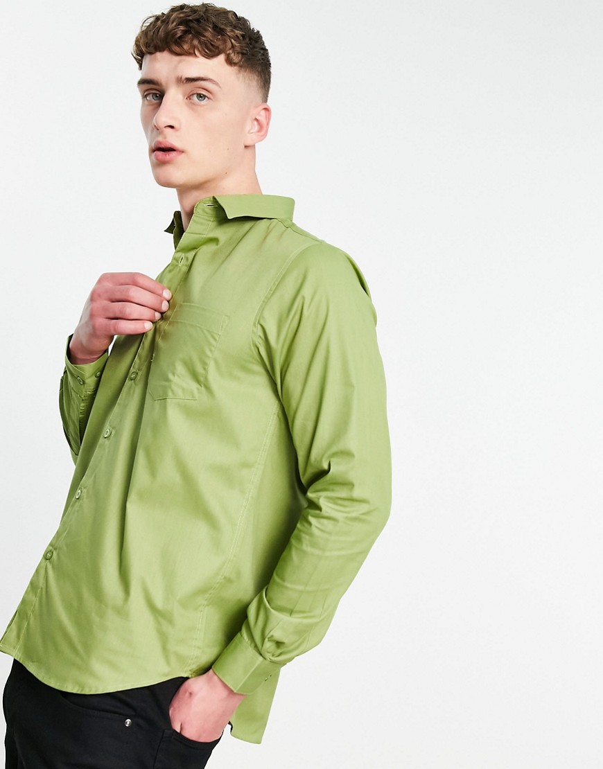 Bolongaro Trevor classic slim fit shirt-Green