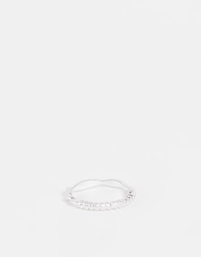 Bolongaro Trevor coil ring in silver