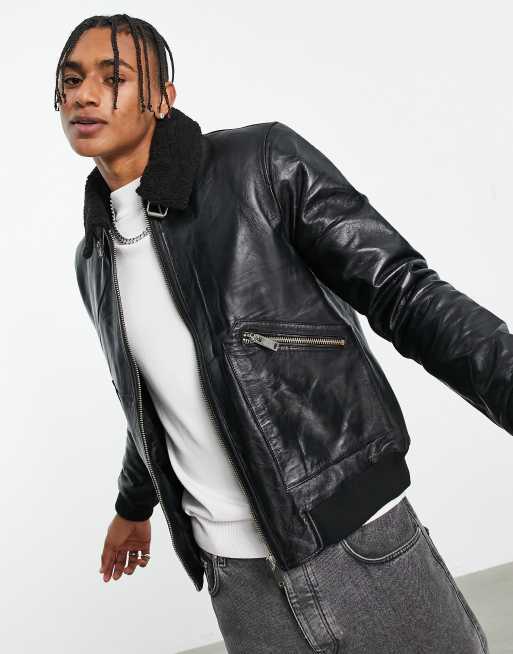 Bolongaro Trevor – Colton – Bomberjacke aus Leder, 3 von 4