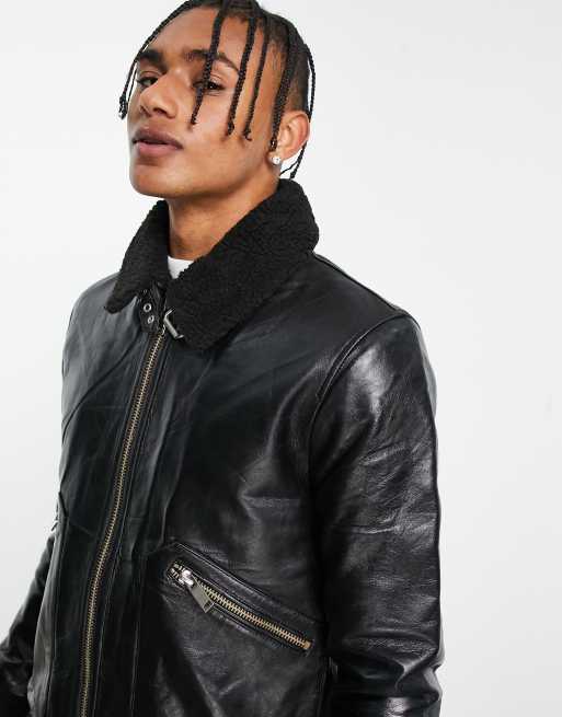 Bolongaro Trevor – Colton – Bomberjacke aus Leder, 4 von 4