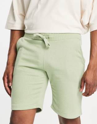 khaki sweat shorts