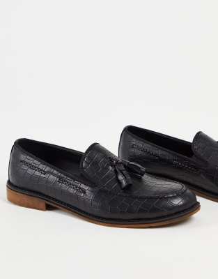 croc print loafers