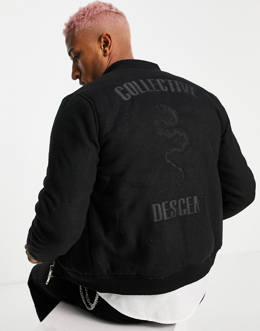 Bolongaro Trevor descent bomber jacket-Black
