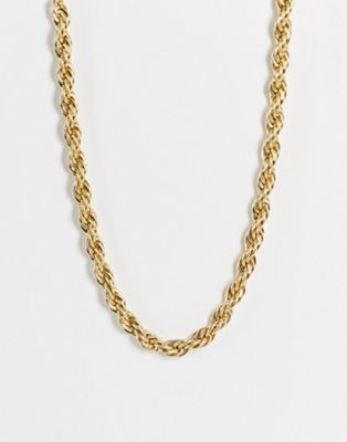 Bolongaro Trevor double wrap rope necklace in gold tone