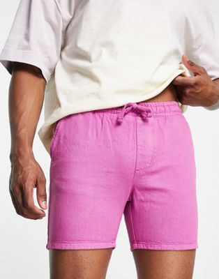 Bolongaro Trevor drawcord short in pink - ASOS Price Checker