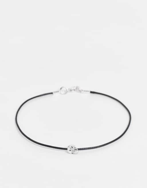 Bolongaro Trevor – Druciana bransoletka z motywem czaszki