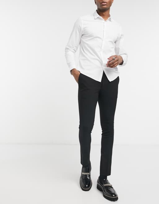Bolongaro Trevor - Effen skinny pantalon in zwart
