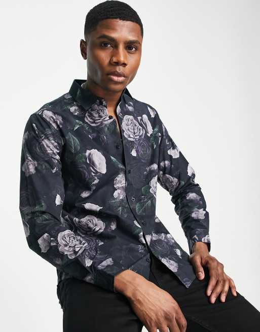 Bolongaro Trevor floral print cotton slim fit shirt | ASOS