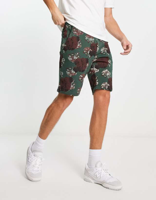 Bolongaro Trevor floral shorts in brown - part of a set