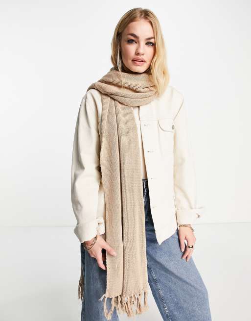 Bolongaro Trevor fringe scarf in stone