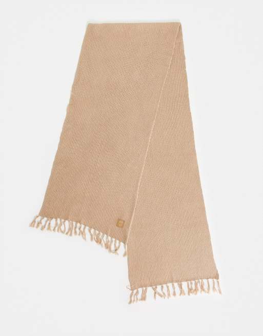 Bolongaro Trevor fringed scarf in stone