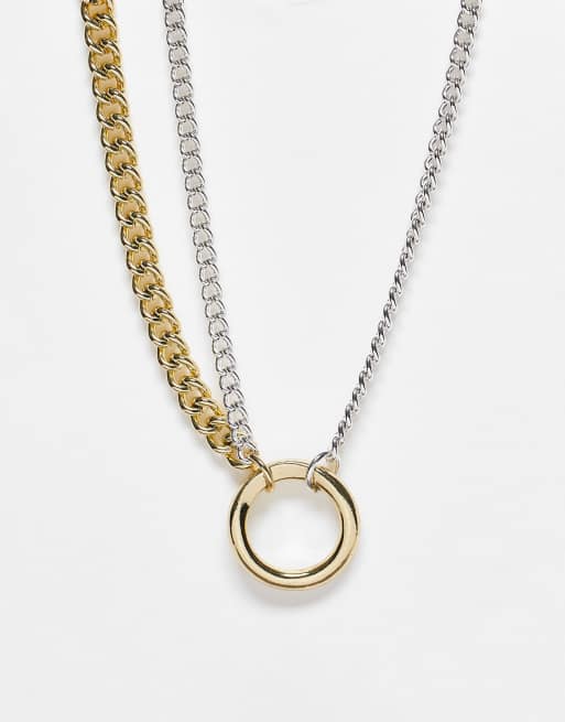 Bolongaro Trevor – Guld- och silverfärgat halsband