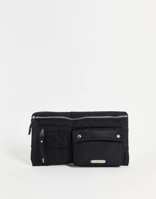 Bolongaro Trevor – Gürteltasche aus schwarzem Leder
