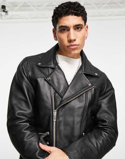 Bolongaro trevor shop leather biker jacket