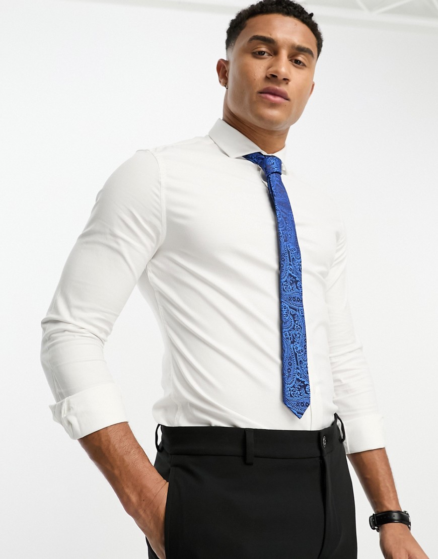Bolongaro Trevor jacquard print tie in blue