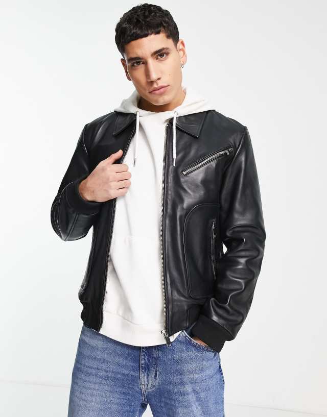 Bolongaro Trevor Judson leather bomber jacket